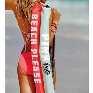 NWT Victoria's Secret PINK Can Cooler Tote in Aqua Blue